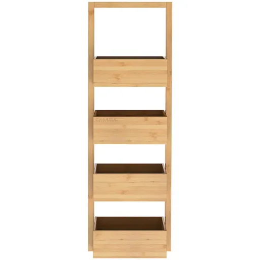 Badezimmerschrank Bambus 88x16x28cm