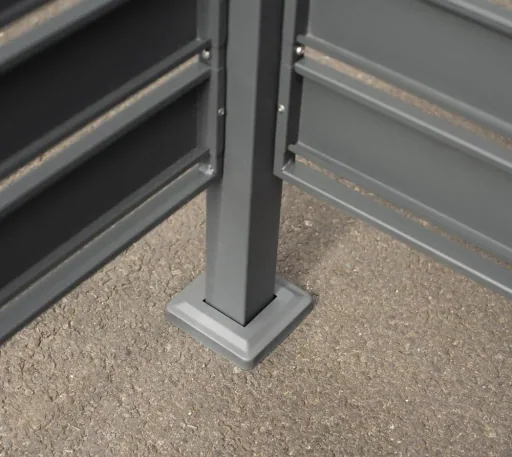 Mülltonnenverkleidung Planum 4er Box, 150 cm, anthrazit