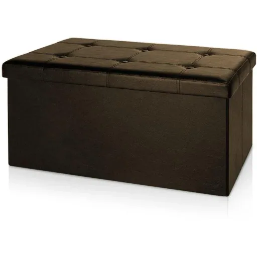 Klappbare Bank/Sitzhocker MDF 80x40x40 cm braun