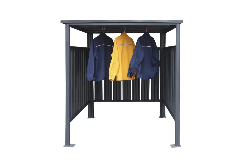 Westmann Fahrradgarage und Unterstand Fieta, 180×203×210 cm, Anthrazit – Stahl mit Lamellenwänden