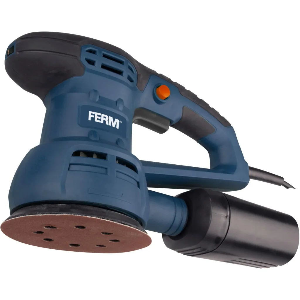 ESM1010 Exzenterschleifer 430W - 125mm - Variable Geschwindigkeitskontrolle - Soft Griff - Inkl. 6 Stück Schleifpapier u
