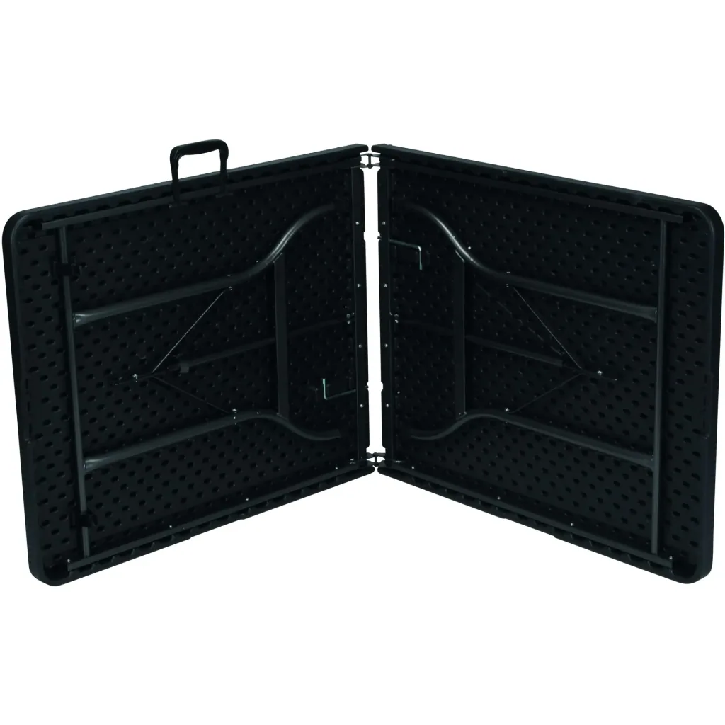 klapptisch - in rattan-optik - 180 x 75 x 74 cm