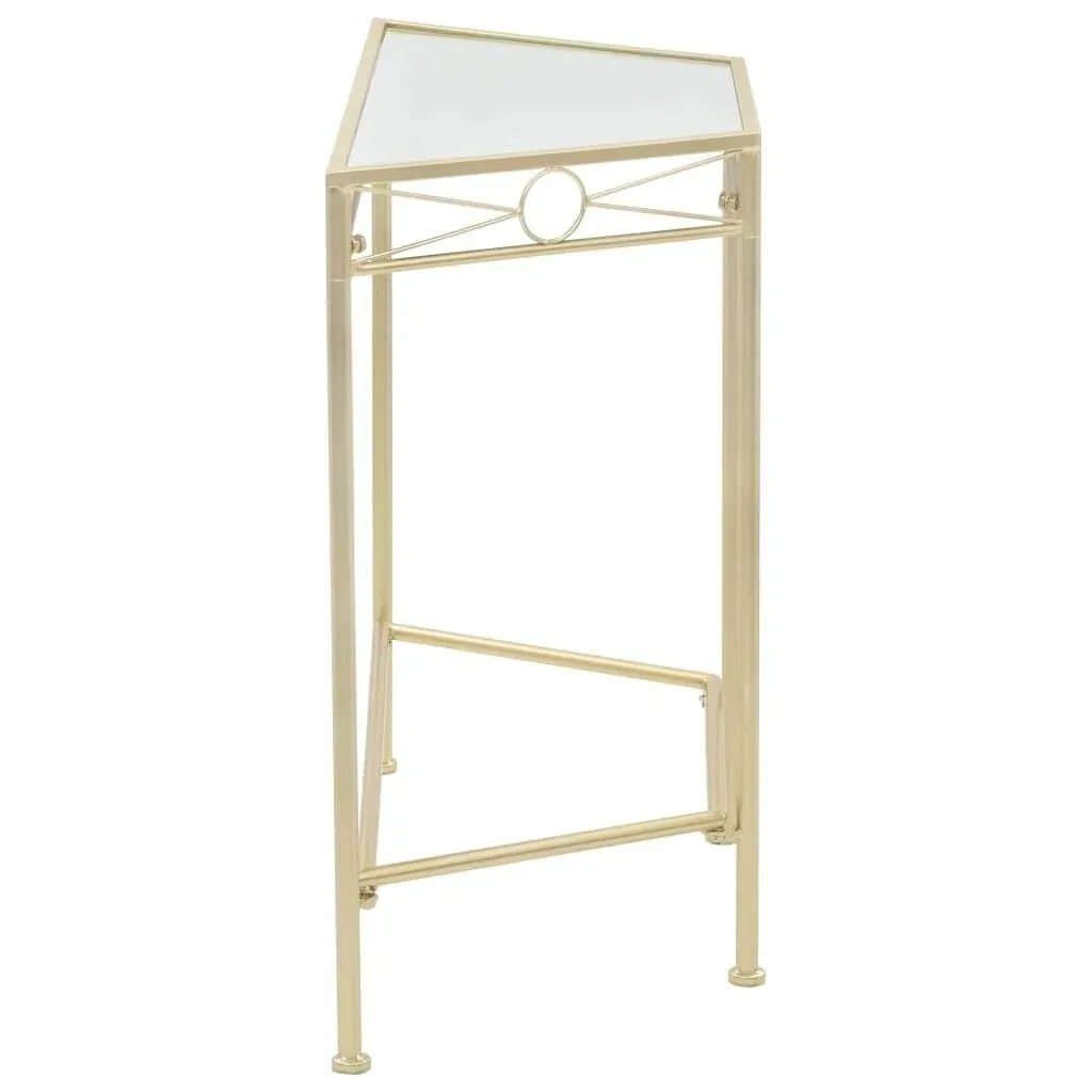 Beistelltisch Vintage-Stil 87x34x73 cm Metall gold