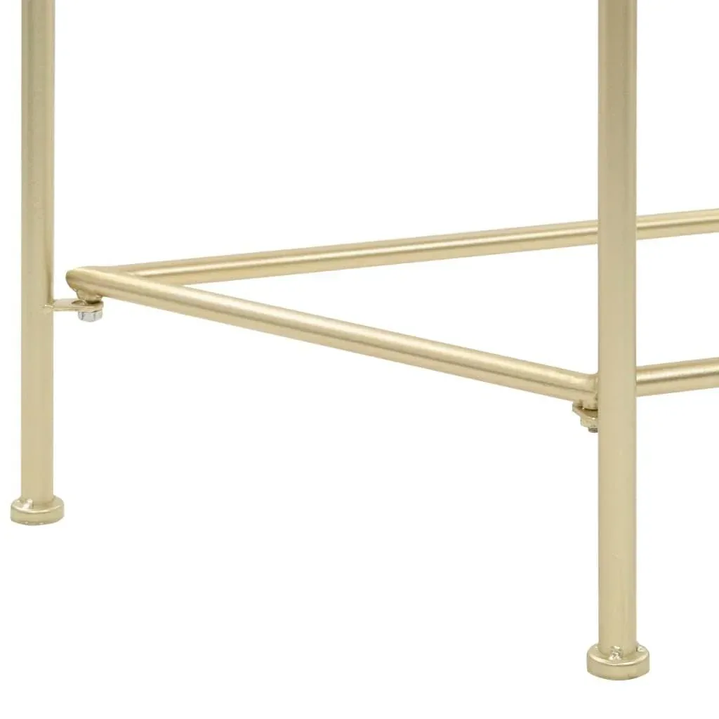 Beistelltisch Vintage-Stil 87x34x73 cm Metall gold
