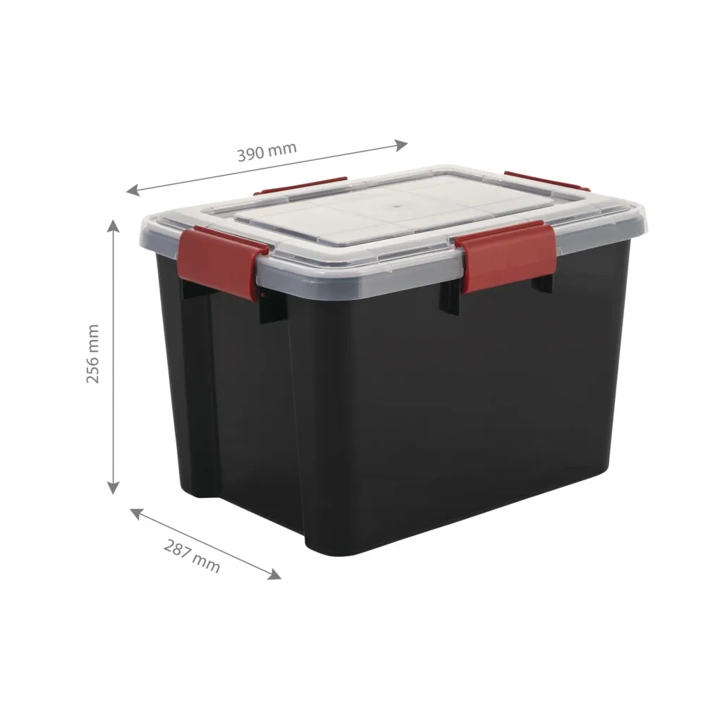 Wasserdichte Box AT-SD BkR/C/D, schwarz, 20 Liter
