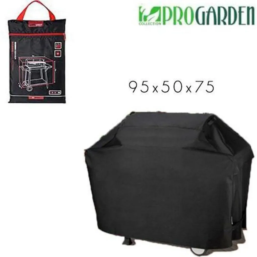 BBQ Holzkohlegrill auf Beinen - 88cm - Grillfläche 60x29 cm - Schwarz inkl. Schutzhülle