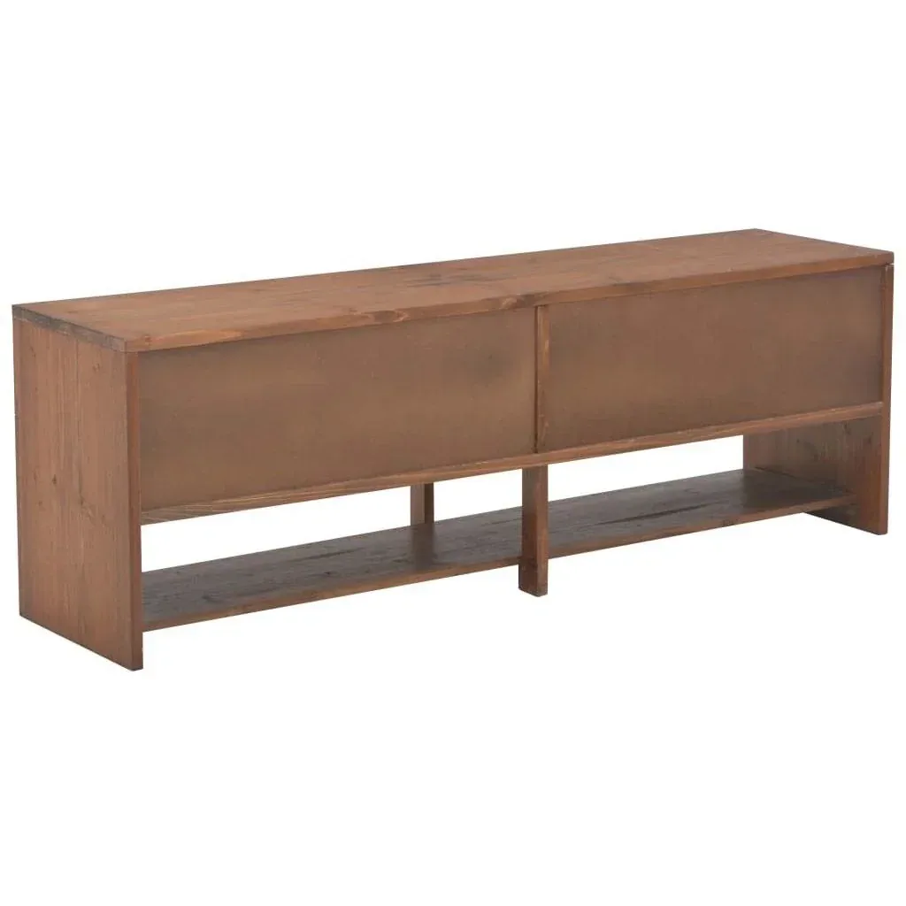 TV-Schrank 4 Schubladen 120x30x40 cm Kiefer massiv