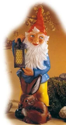 Zwerg mit Hase 113 cm - Riesenzwerg
