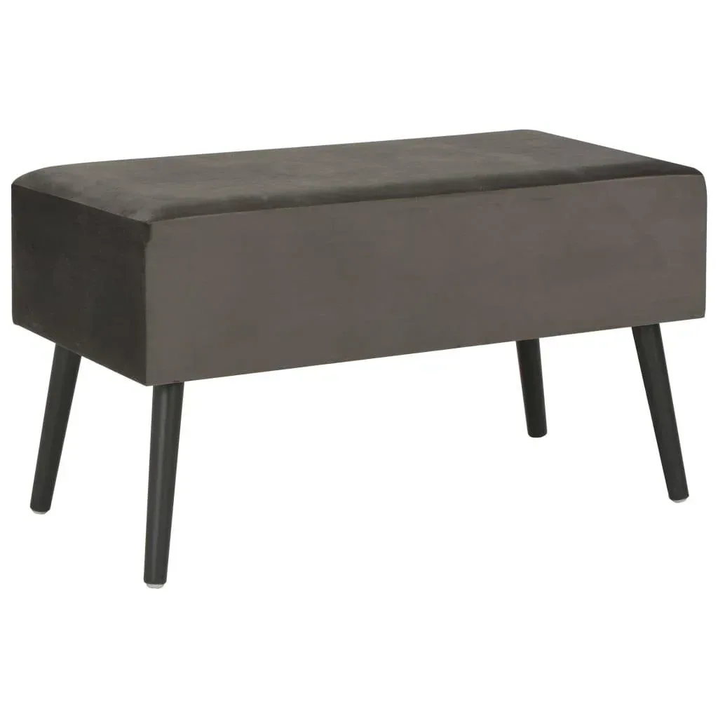 Couchtisch 80x40x46 cm Samt grau