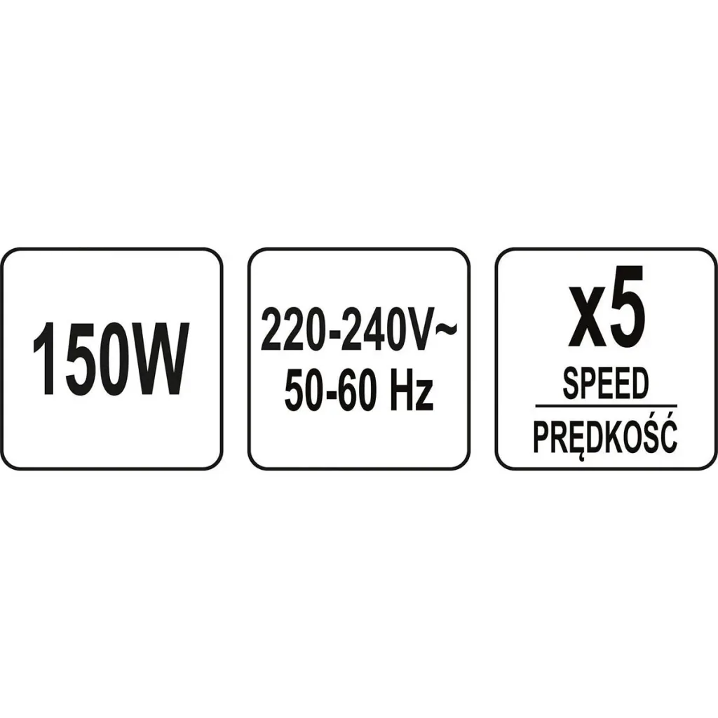 Stabmixer - 200W - 5 Geschwindigkeitsstufen - 230V