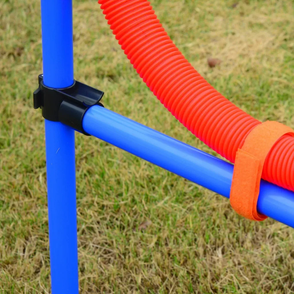 Hunde Agility Slalom Übung Sprungring Training Reifen Hürdenset