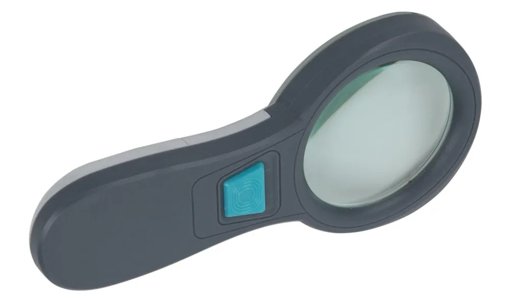 LED LUPE mit 52 Lumen und 10 tageslichtweißen LED aus robustem Kunststoff