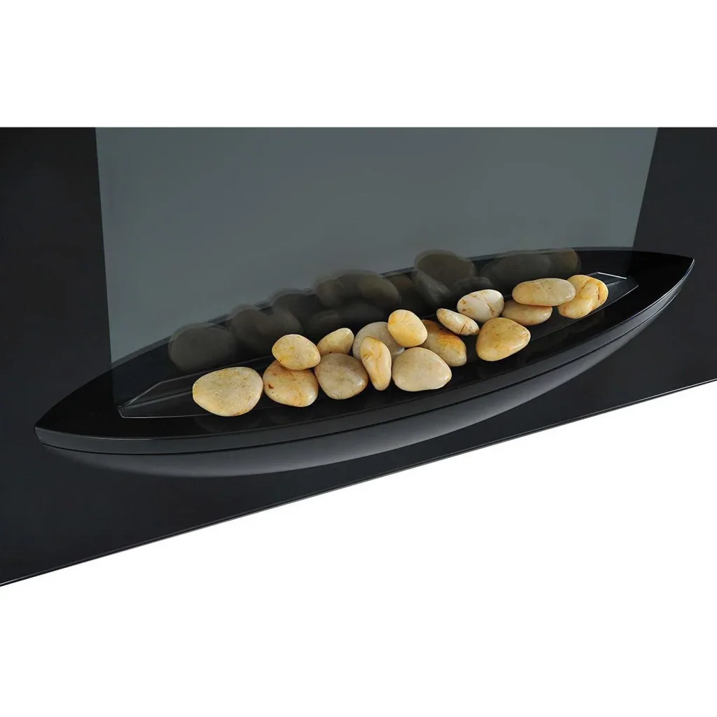 Elektrokamin Wandkamin 1800 Watt 7 Farben LED Flammenillusion Schwarz