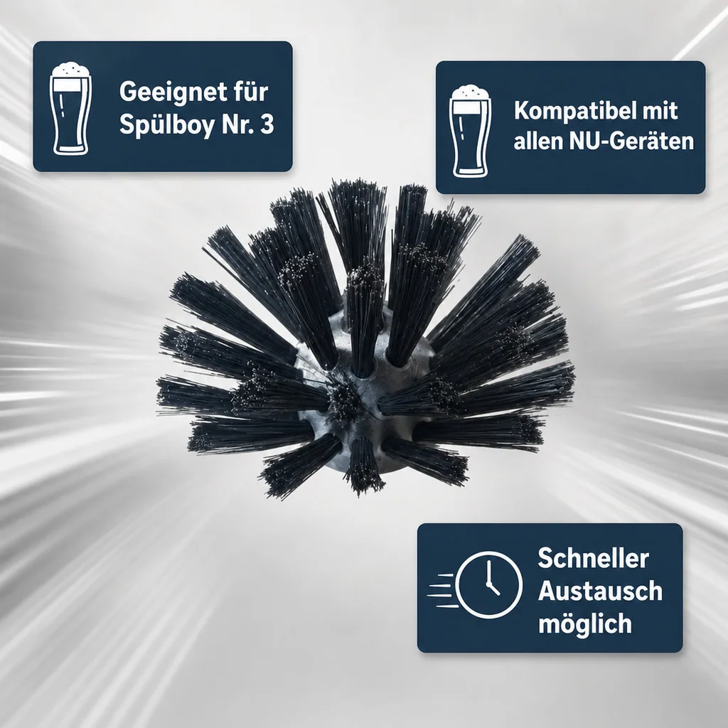 Bürstenkopf für SPÜLBOY Gläserspüler