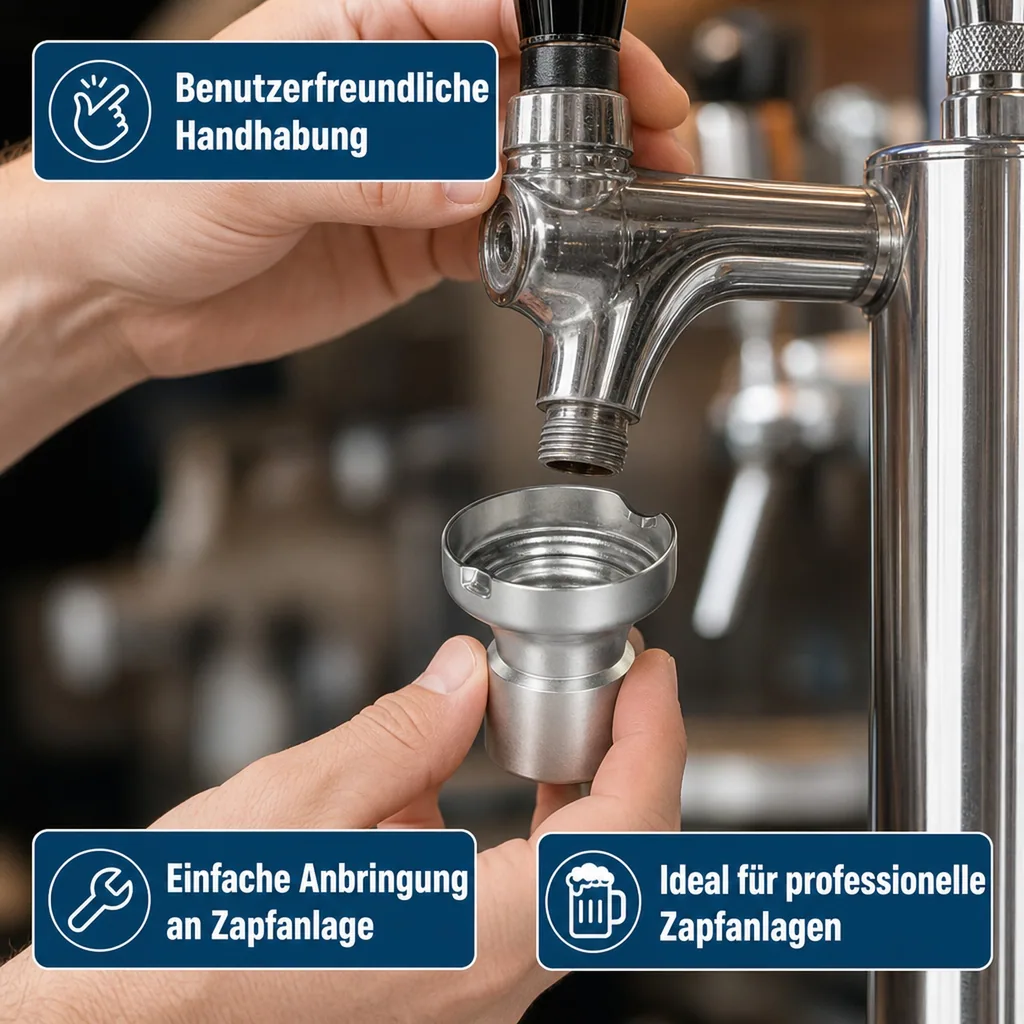 Zapfkopfreinigungsadapter Korb - 5/8" IG