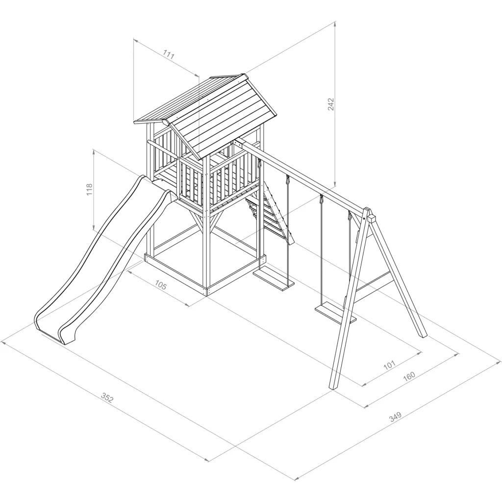 Beach Tower Doppelschaukel