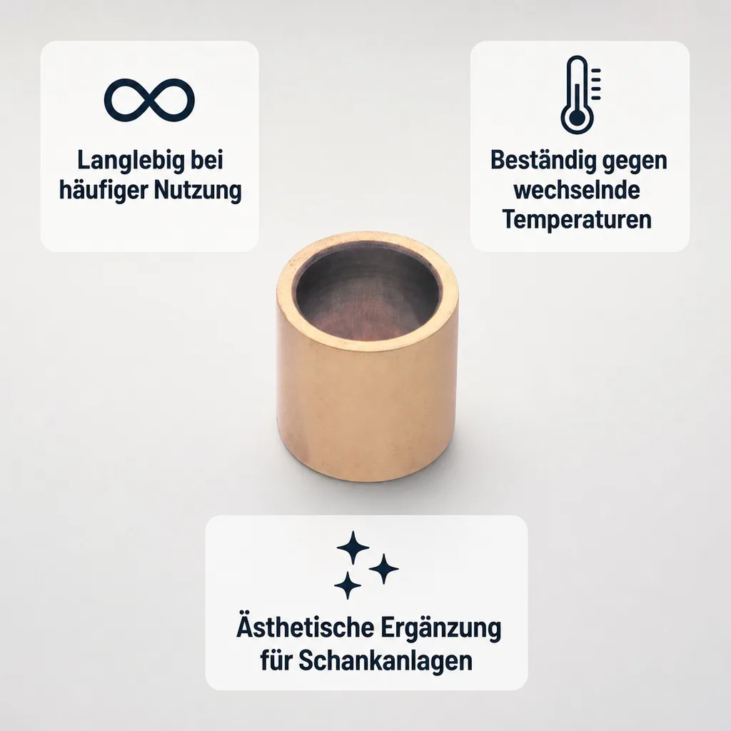 Distanzhülse für Schankhahn - Gewinde - messing, 60mm