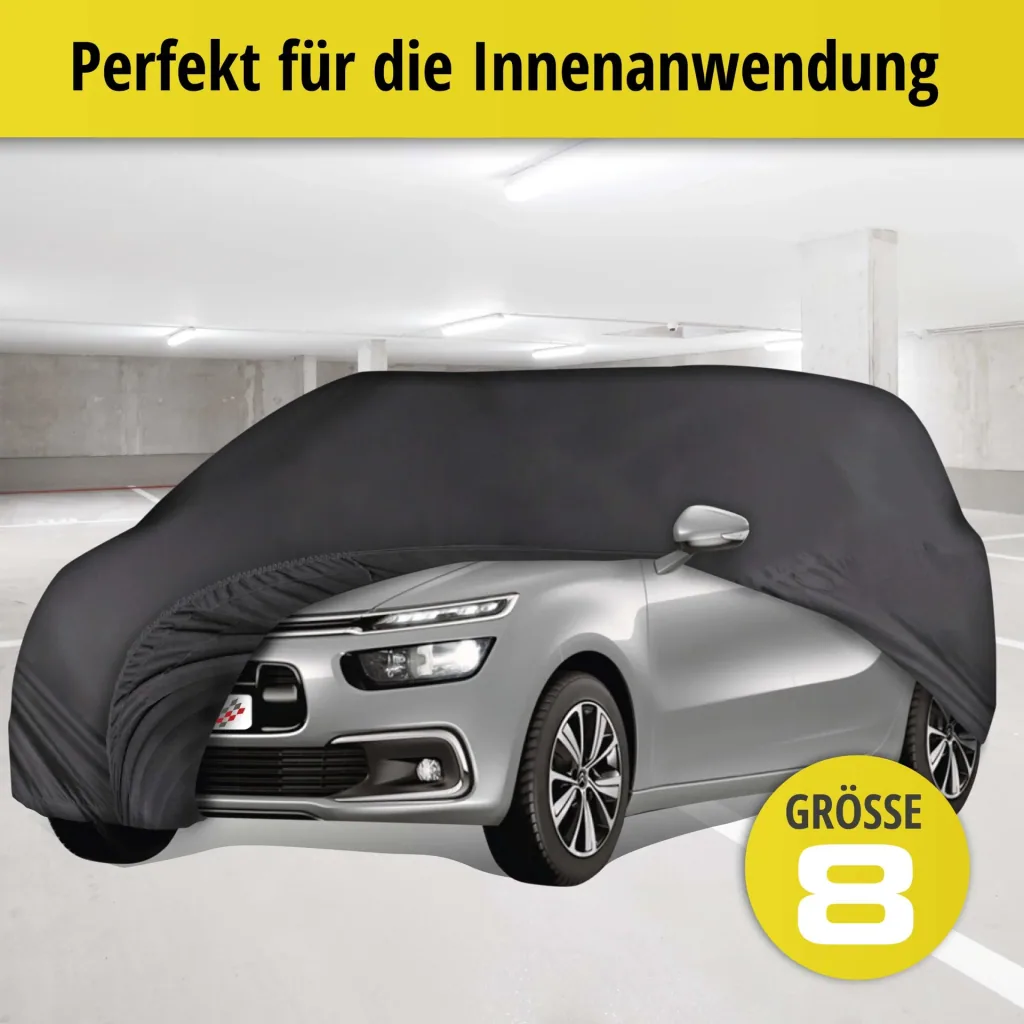 Autoabdeckplane indoor soft - Größe 8 - 431x470x155cm - PES - Elasthan