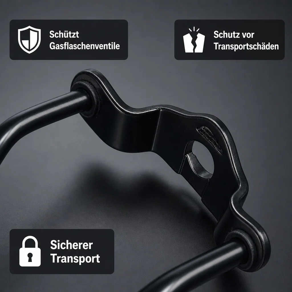 Flaschenhalter, Tragegriff für Mehrweg CO2-Flaschen