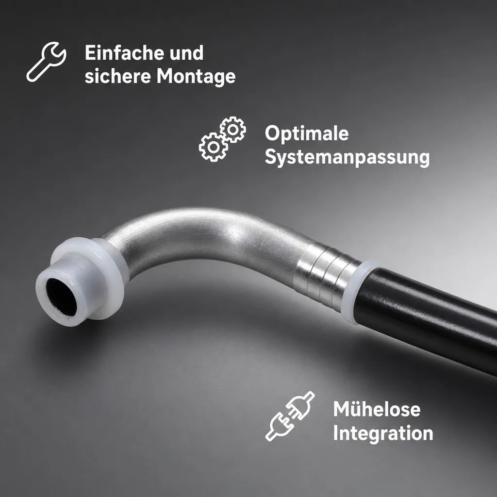 Bierschlauchtülle Gebogen CNS,mit angespritzter Dichtung, NW 4mm