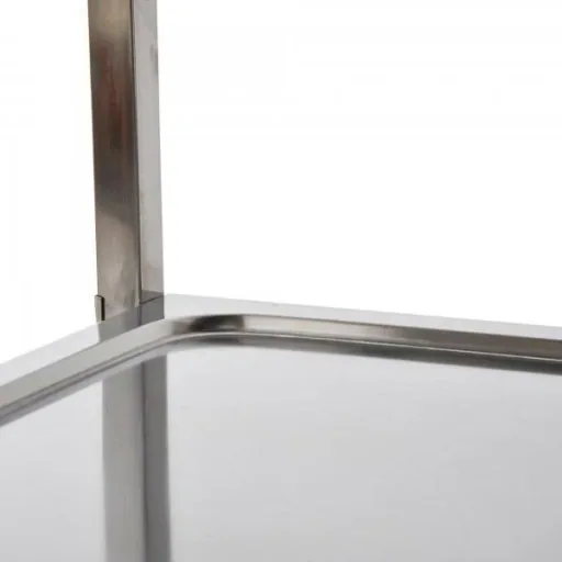 Servierwagen Küchenwagen 3 Ablage Silber