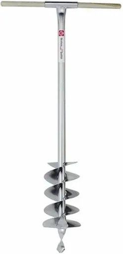 Erdlochbohrer, 150 mm Ø mit Holzgriff