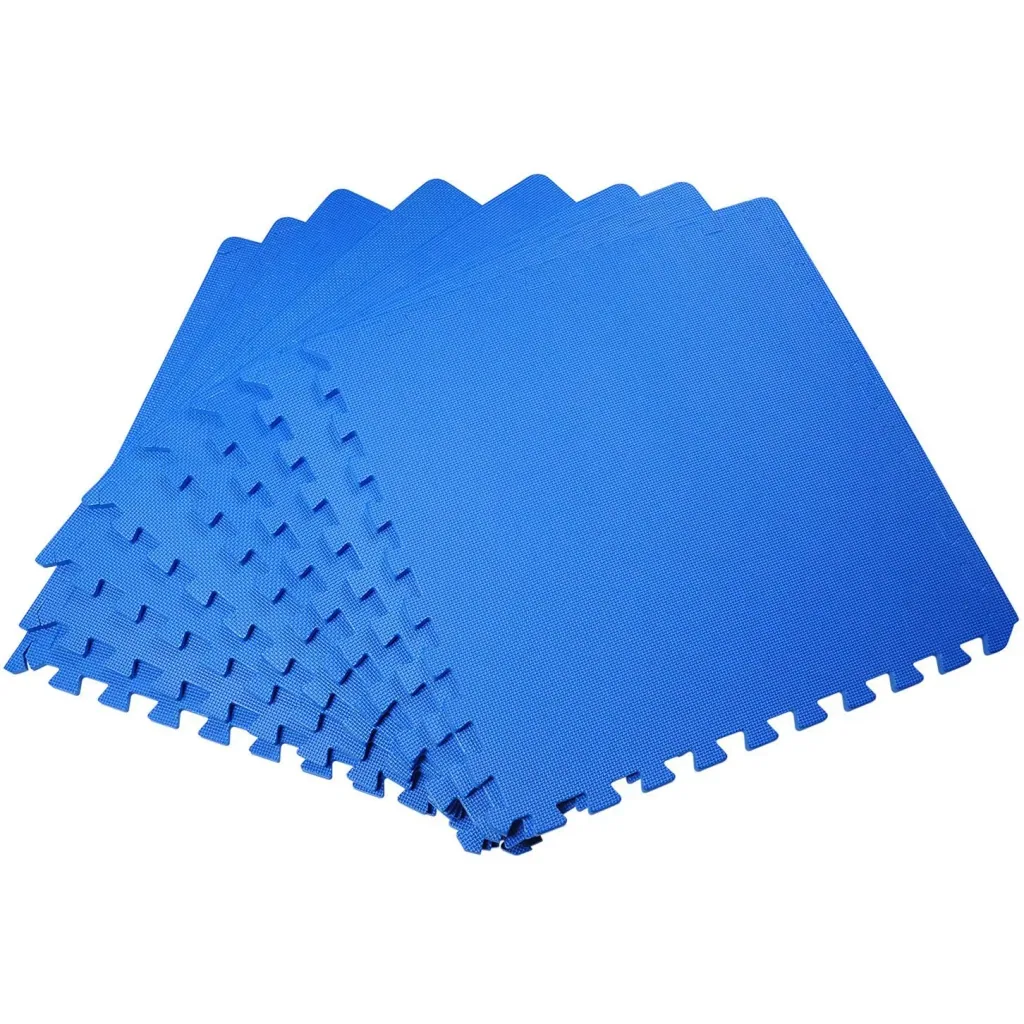 8 tlg Puzzlematte Spielmatte Bodenmatte Turnmatte EVA blau