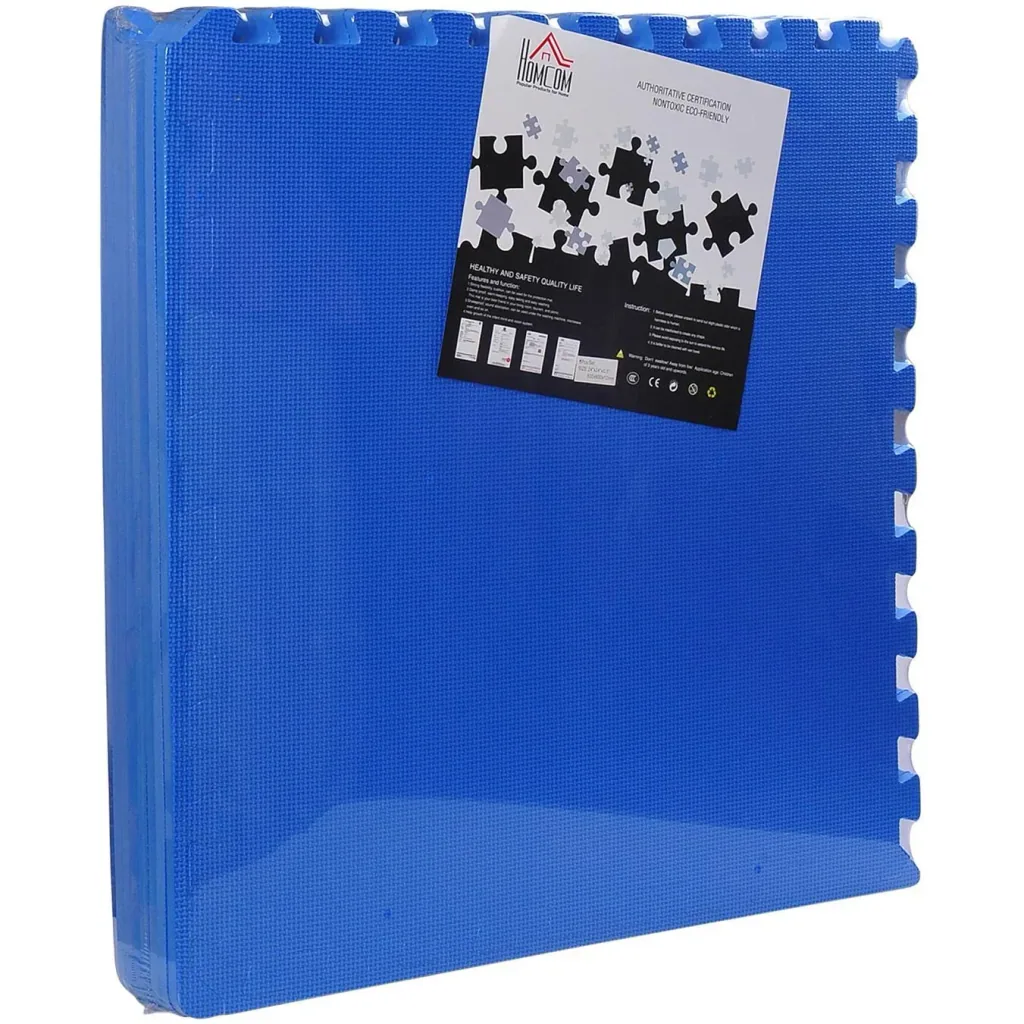 8 tlg Puzzlematte Spielmatte Bodenmatte Turnmatte EVA blau
