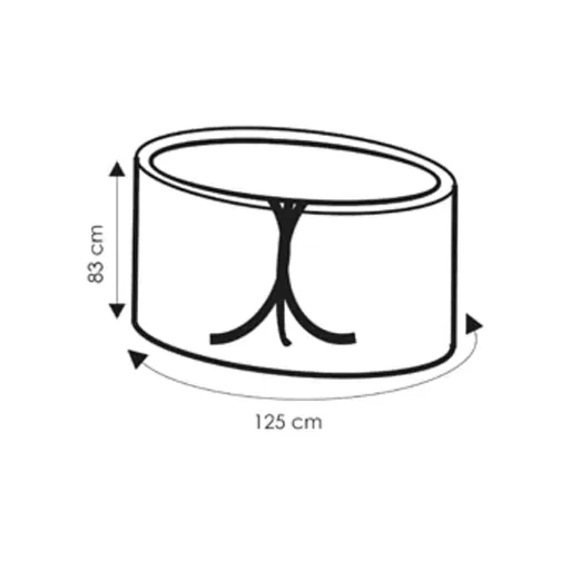 Gartentisch Schutzhülle Transparent 125x83cm, Tischabdeckung Gartenmöbel