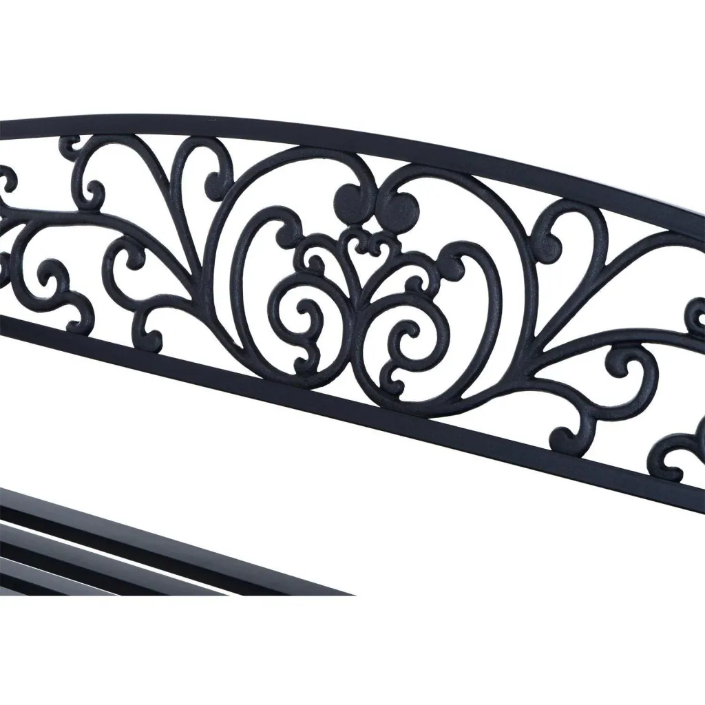Gartenbank Metall Garten 2-Sitzer 127x60x85cm