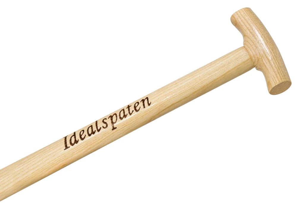 Spaten, Rode- und Baumschulspaten, Gr. 2, poliert, Trittschutz, Federnverst., Verstärkungsring, Eschen-T-Stiel 85 cm