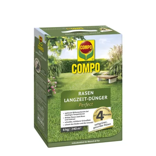 Rasen Langzeit-Dünger Perfect 6 kg für 240 m²