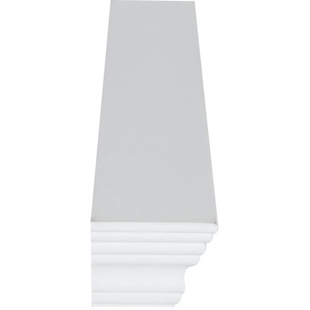 Wandregal Hängeregal 2er Set MDF Weiß 61x10cm