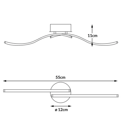LED-Deckenleuchte Ny bolge