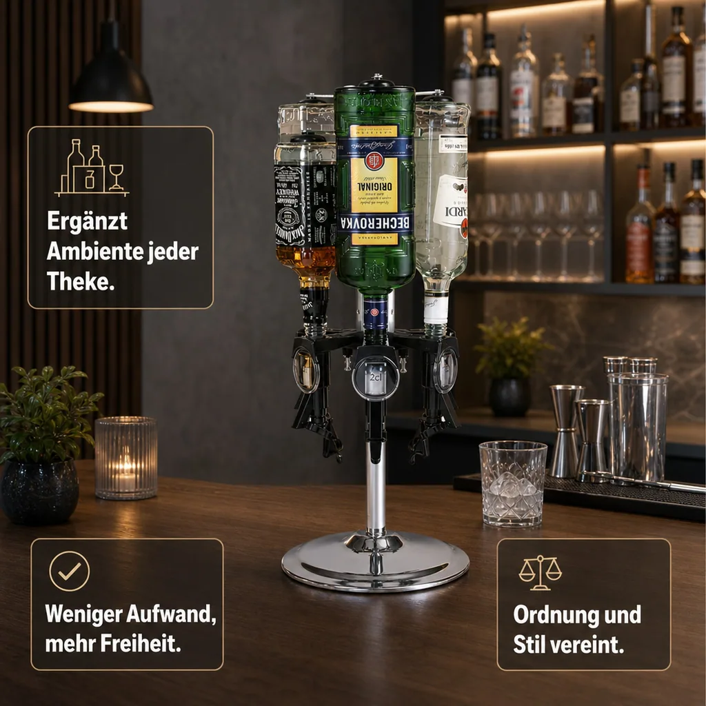 Thekenständer für 6 Flaschen