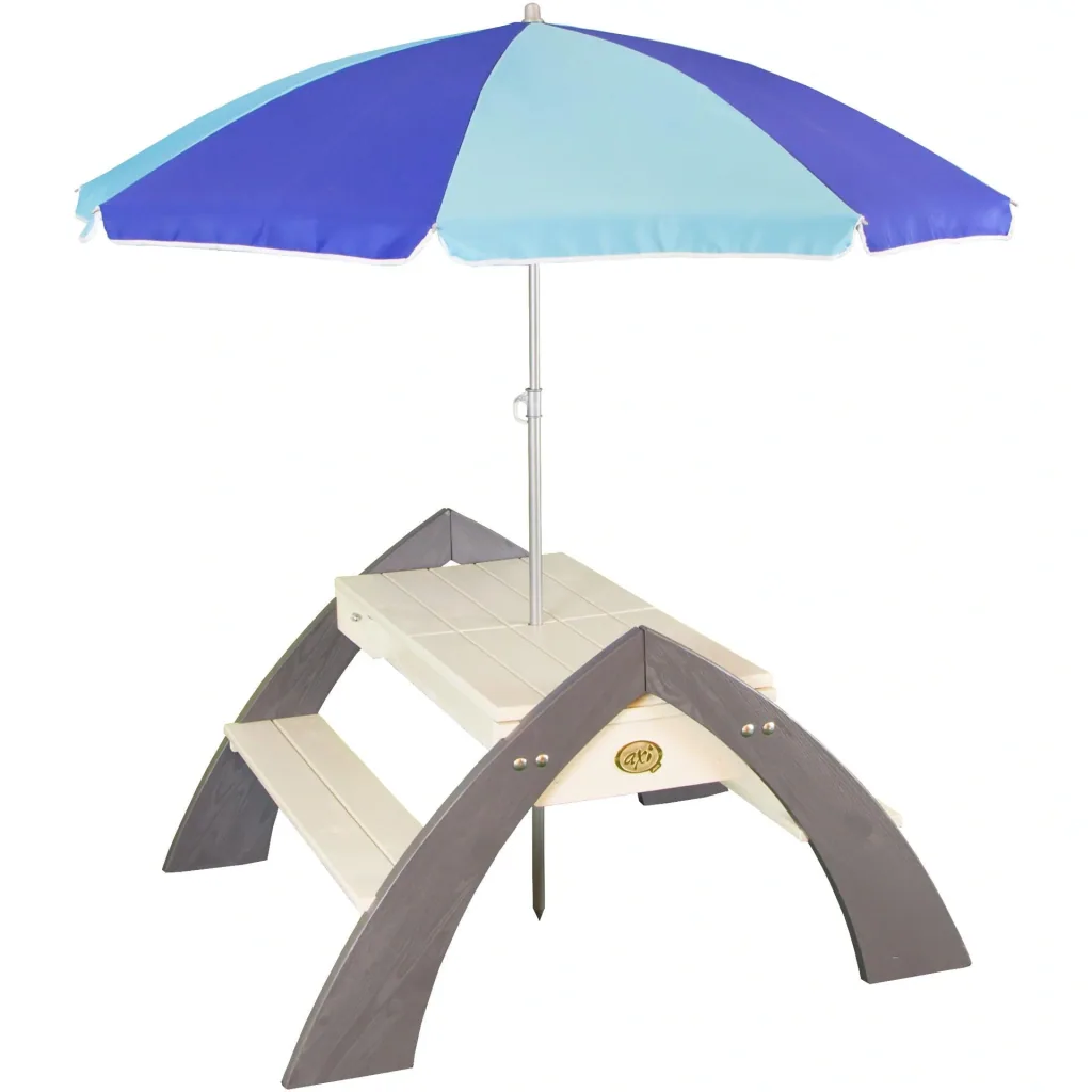 Delta Sand & Wasser Picknicktisch (inkl. Sonnenschirm)