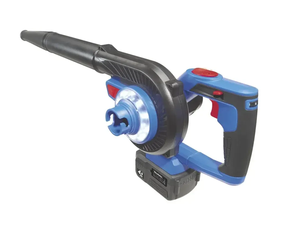 3 in 1 Akku-Turbo-Bläser 18 Volt Li-ion AMG 18 inklusive 1 Akku 4,0 Ah und Schnellladegerät