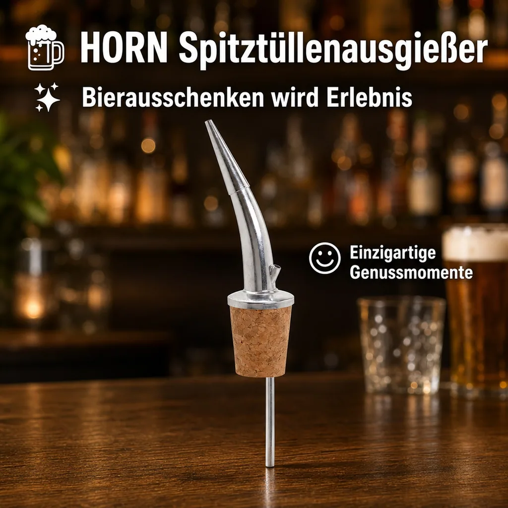 Auslauf, Spitztüllenausgießer - HORN, edelstahl