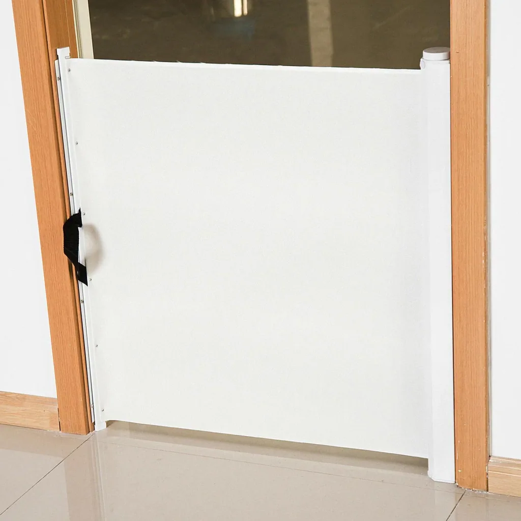 Hunde Türschutzgitter Treppenschutz Hundegitter Rollo einrollbar