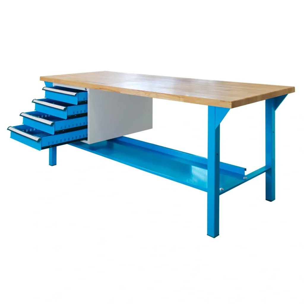 Werkbank 2000 mit Schubladenbox, 4 Schubladen