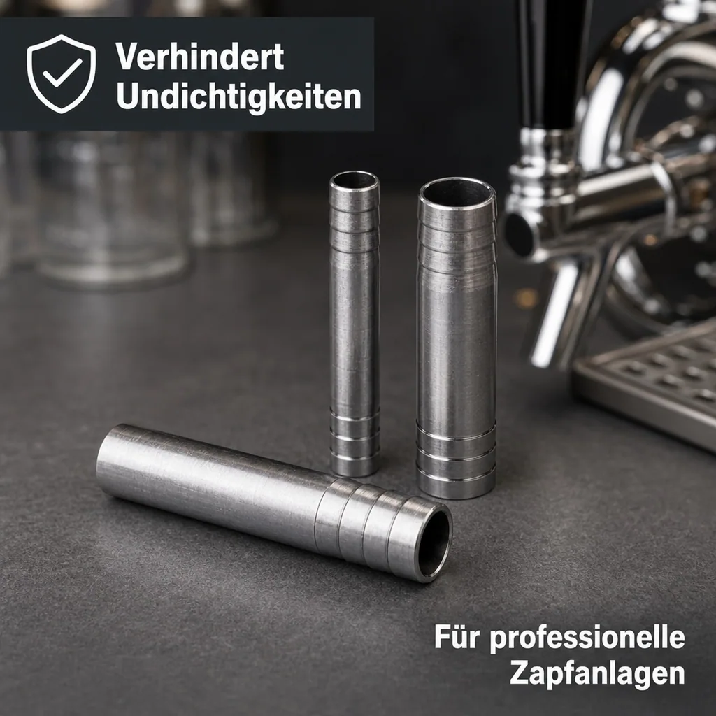 Doppel-Bierschlauchtülle CNS (NW 4mm) - Für professionelle Zapfanlagen