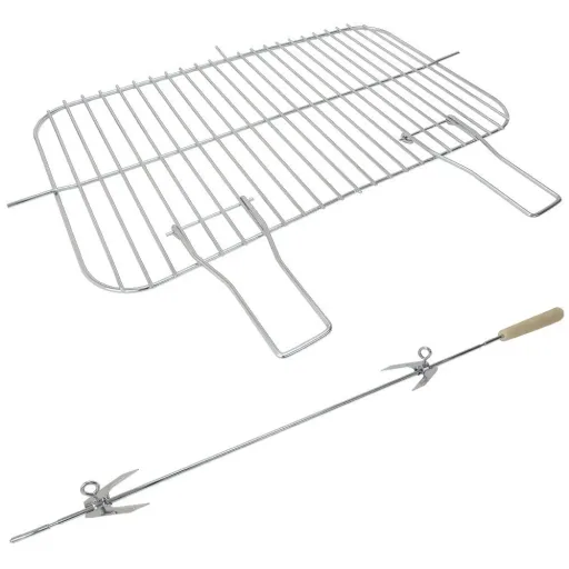 BBQ-Grill - Mit Rädern und Arbeitsplatte - 55x35cm