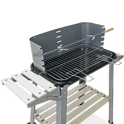 BBQ-Grill - Mit Rädern und Arbeitsplatte - 55x35cm