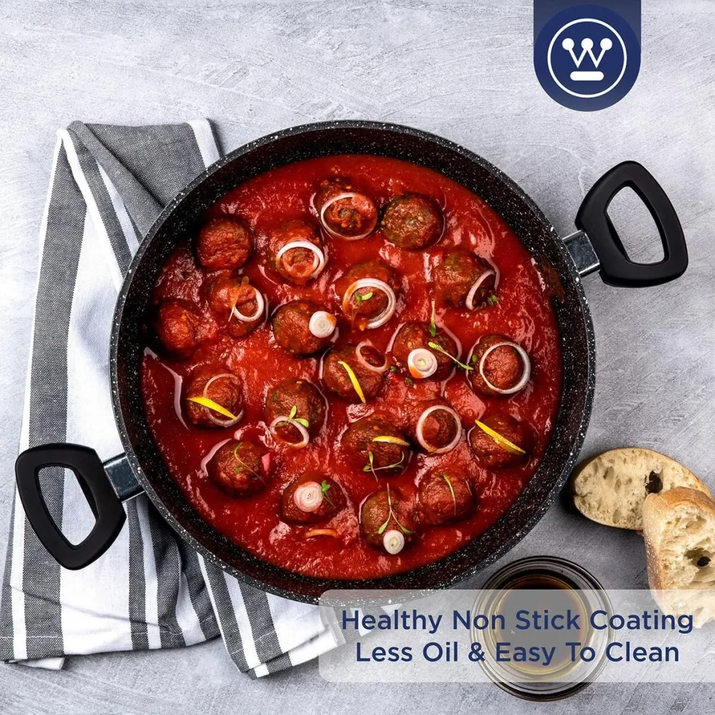Bratpfanne Schwarzer Marmor - 28 cm