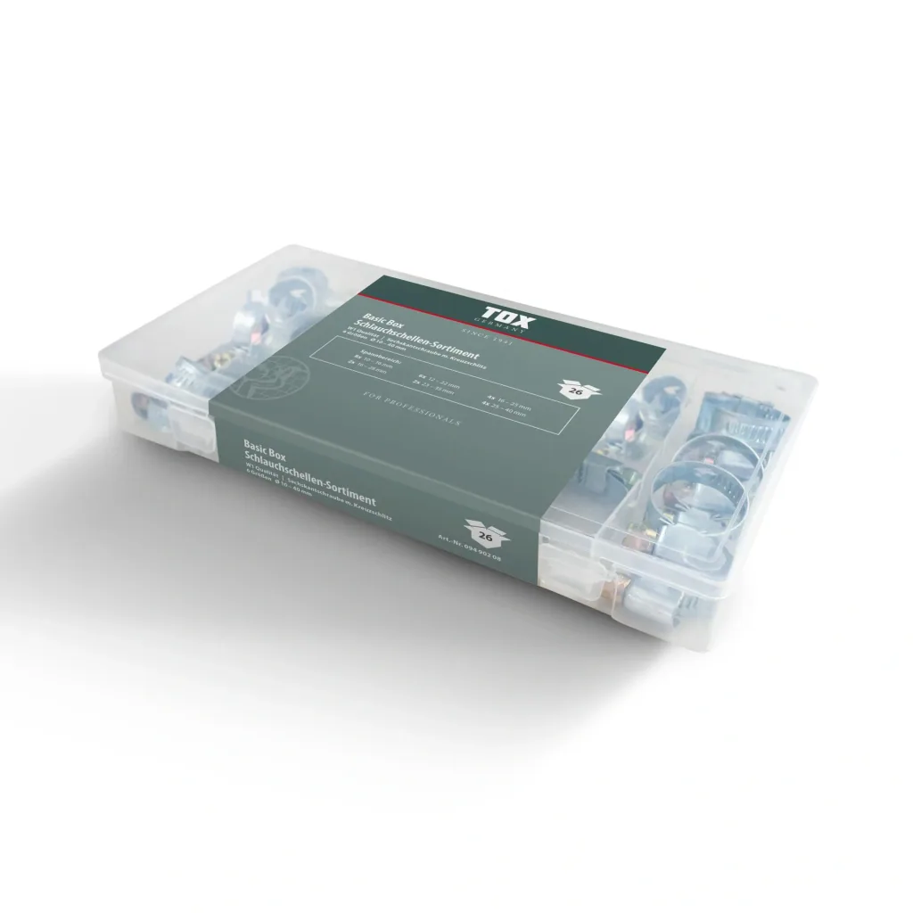 Schlauchschellen - Sortiment Basic Box 26-teilig