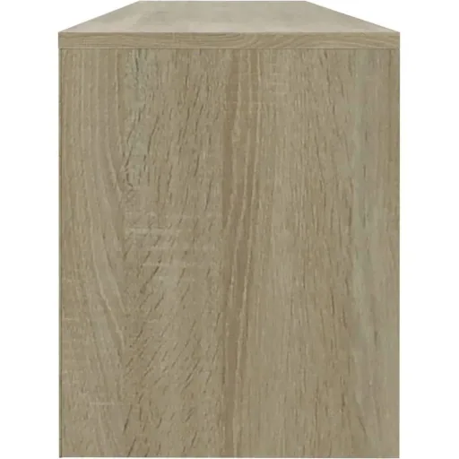 TV-Schrank 120x30x37,5 cm weiß und Sonoma-Eiche