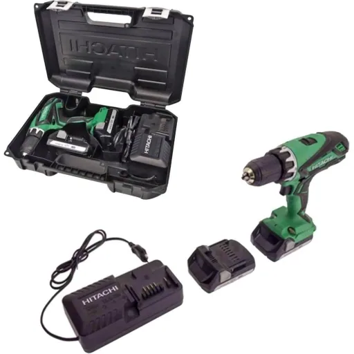 DS18DJL(LC) Akku-Bohrer, 18 Volt Li-Ion mit Koffer + 31-teiliger Bit - Box