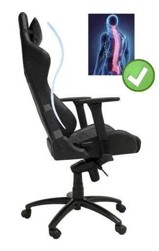 Büro-Stuhl LC-GC-3 schwarz