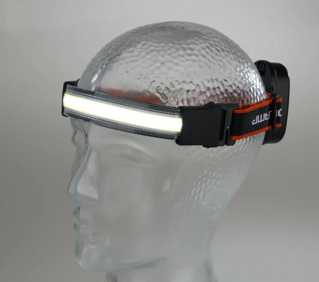 COB LED Band Stirnlampe mit 3-fach Lichtmodus, 200 Lumen