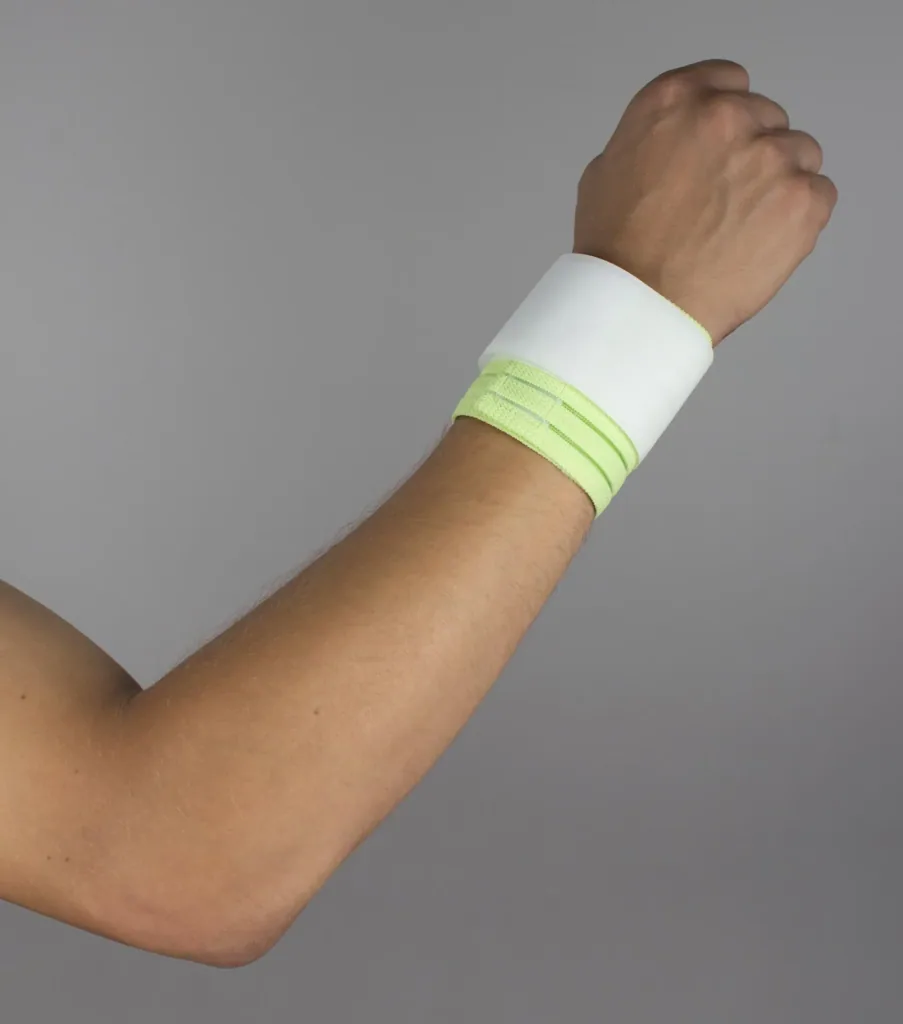 Handgelenkbandage aus recyceltem Kunststoff